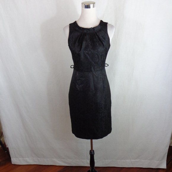 BLACK COCKTAIL SHEATH DRESS SZ 4